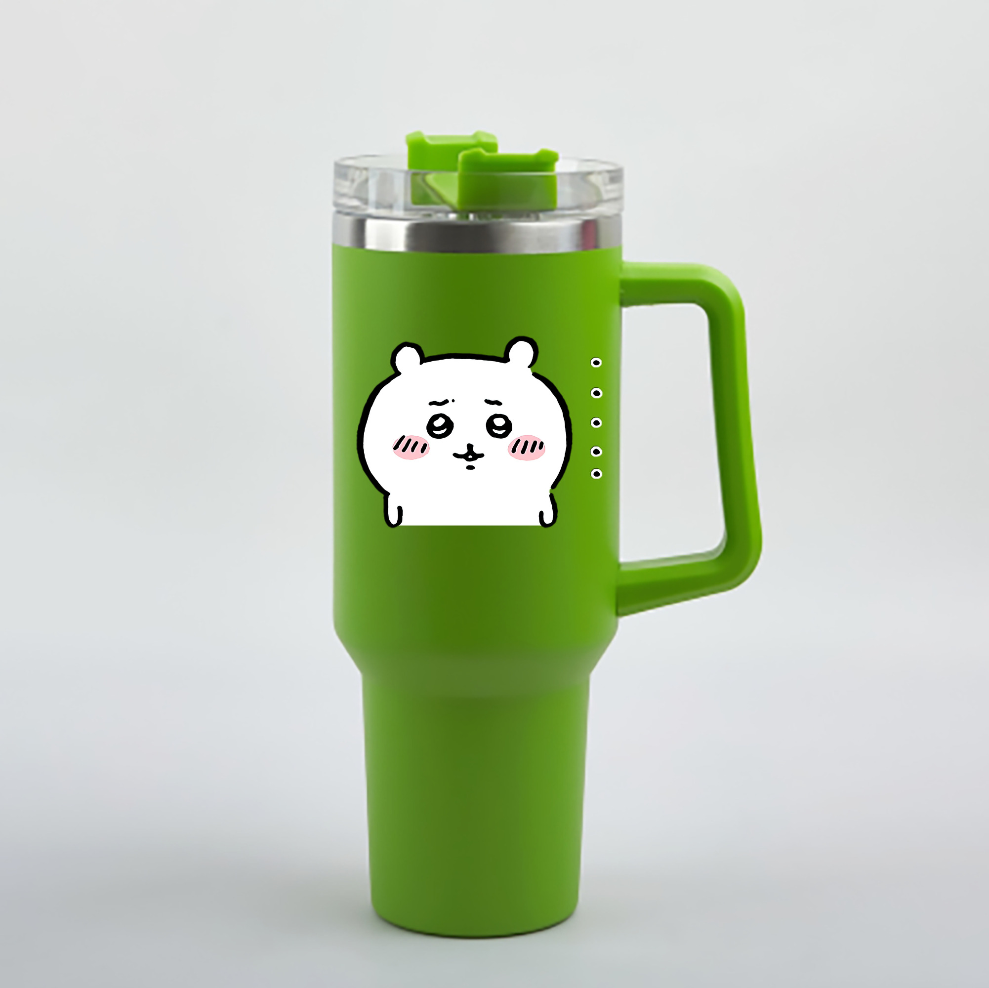 （画像用） ちいかわ ちいかわ Chii-kawa chiikawa 1200mL車用タンブラー - クリスタルステッカー（プラスチックストロー付き）